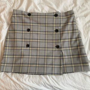 H&M Plaid Mini Skirt